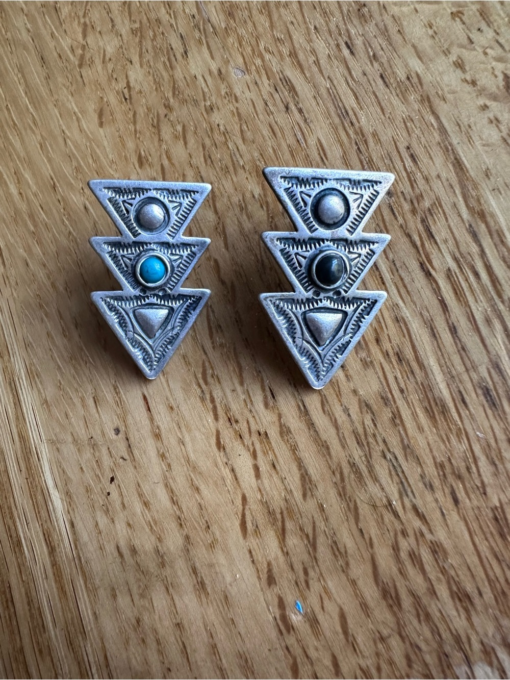 Vintage ANTHONY KEE sterling silver and turquoise earrings